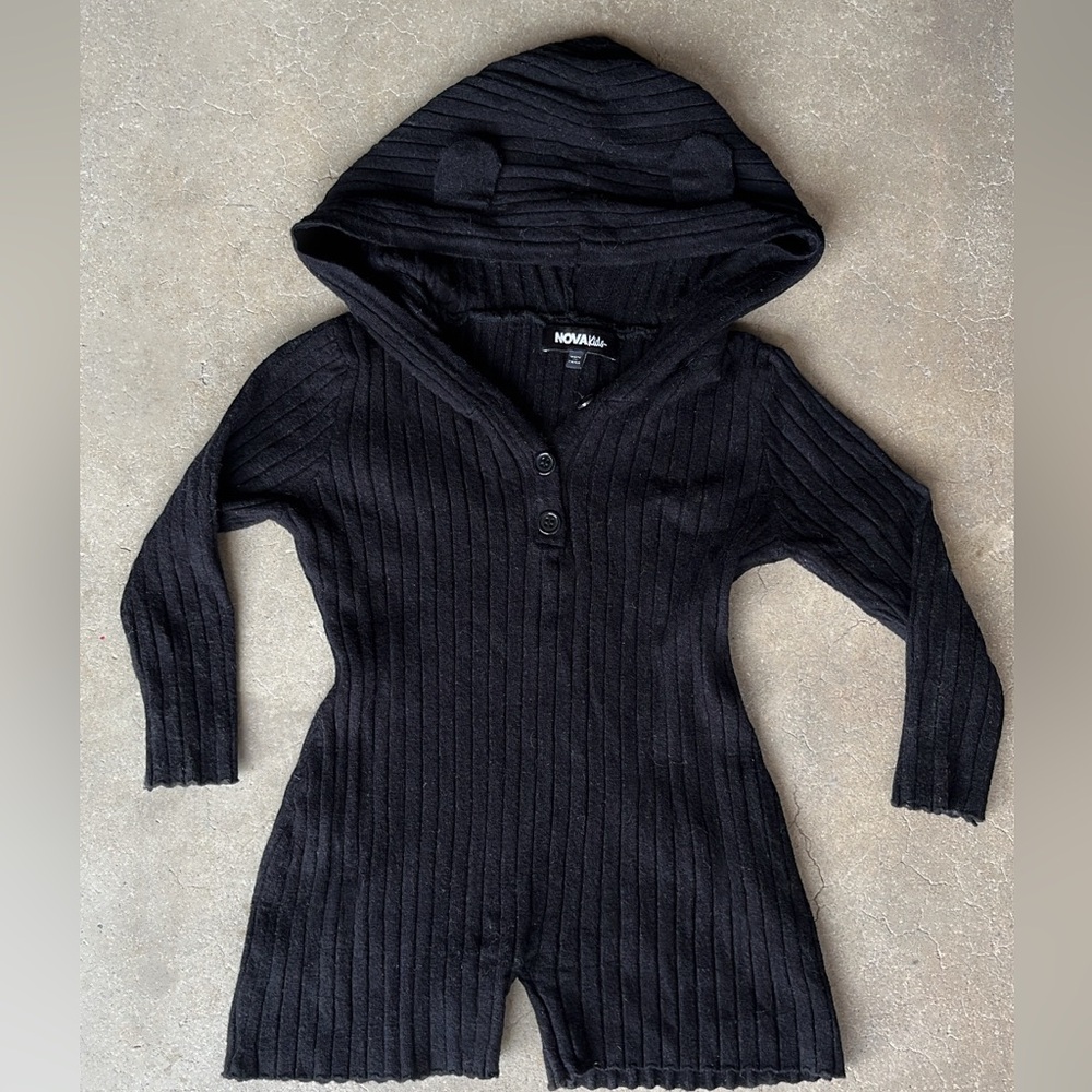 Fashion Nova Black Kids One Piece Bodysuit